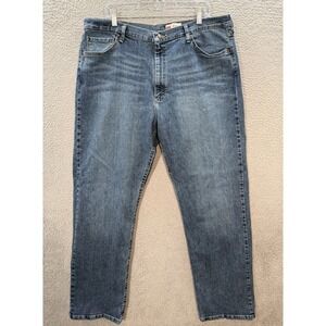 Wrangler Jeans Mens 40x32 Blue Denim Relaxed Fit Workwear Western Rancher Rodeo